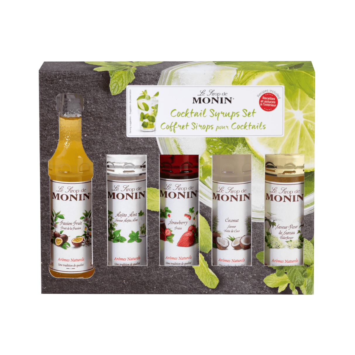 Monin syrup cocktail set (5x 5cl)