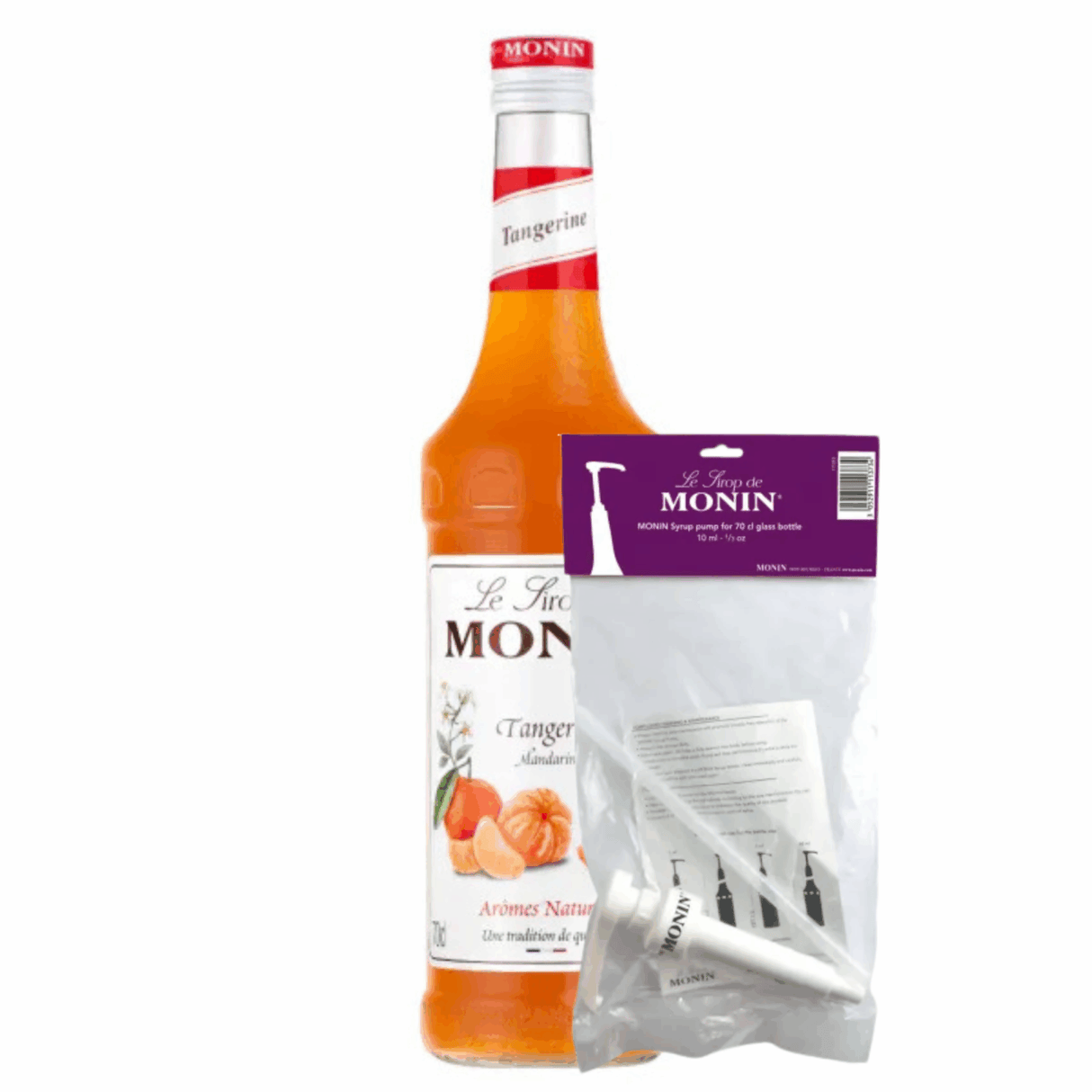 Monin syrup orange (70 cl) + syrup pump (10ml)