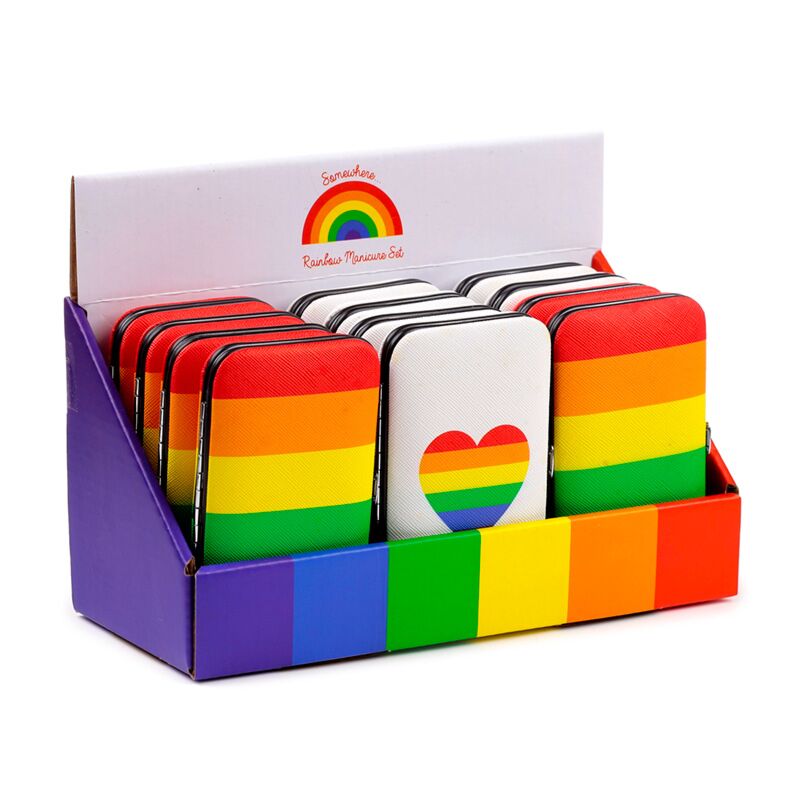Somewhere rainbow 5-piece manicure set