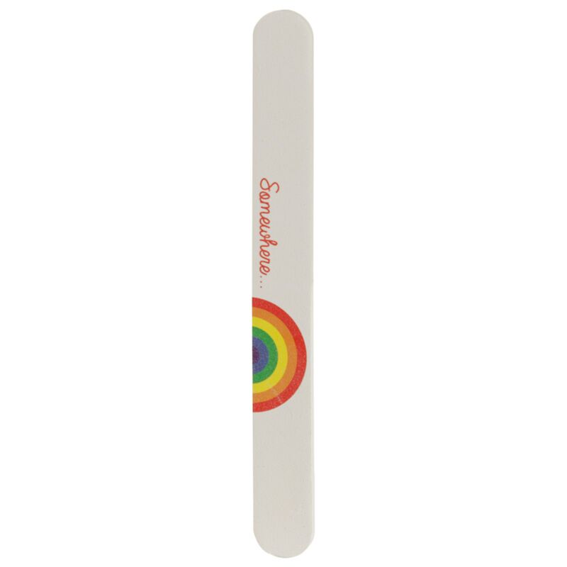 Somewhere rainbow nail file long