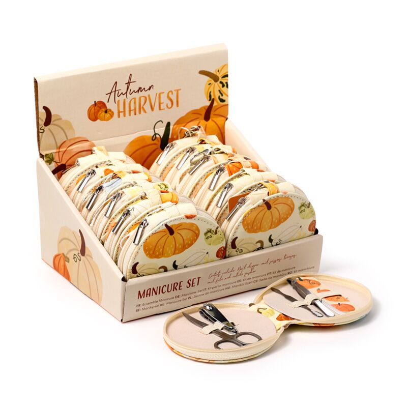 Autumn Harvest 5-piece manicure set with zipper