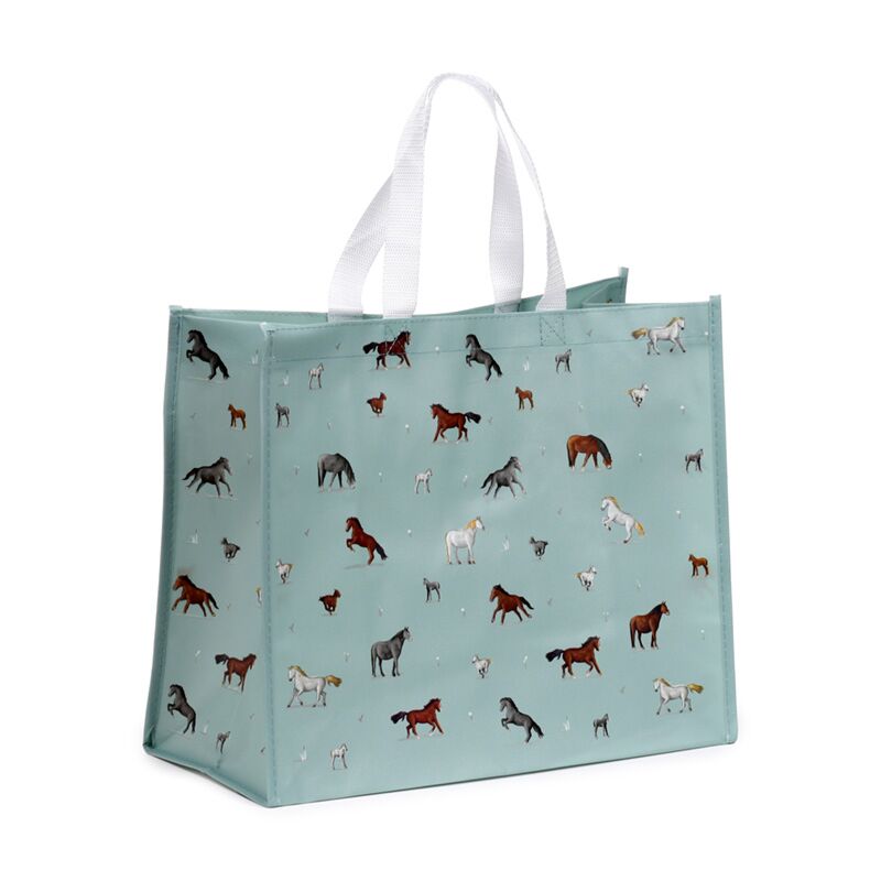 Willow farm horses sustainable shopper bag