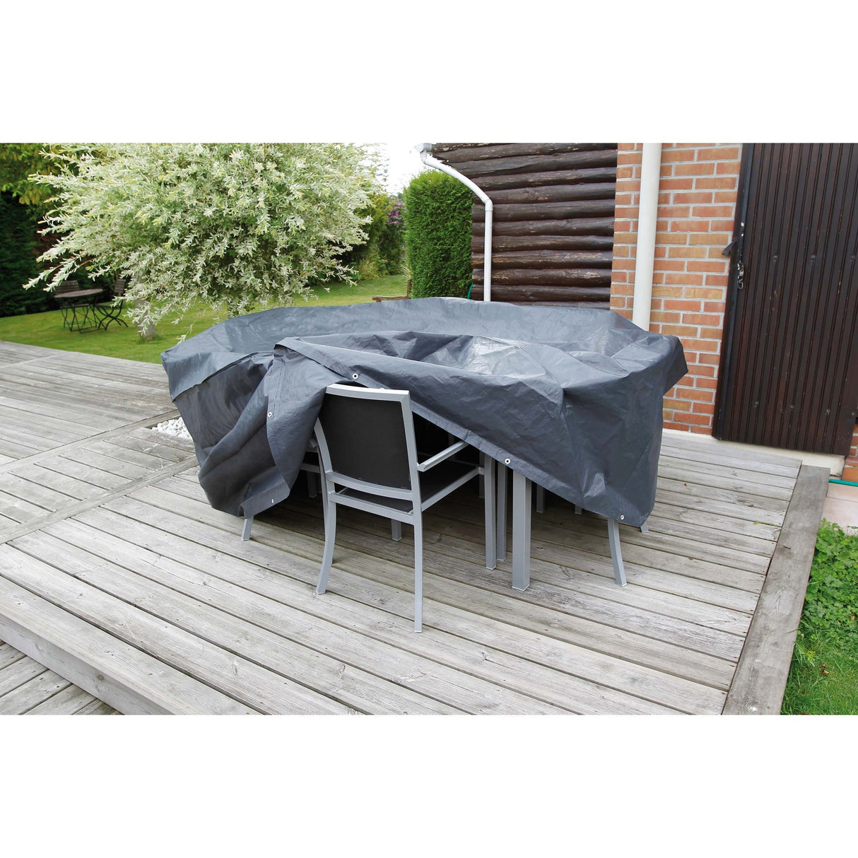 Nature garden furniture cover for rectangular table and sto