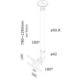 Neomounts FPMA-C100White Monitor ceiling aid