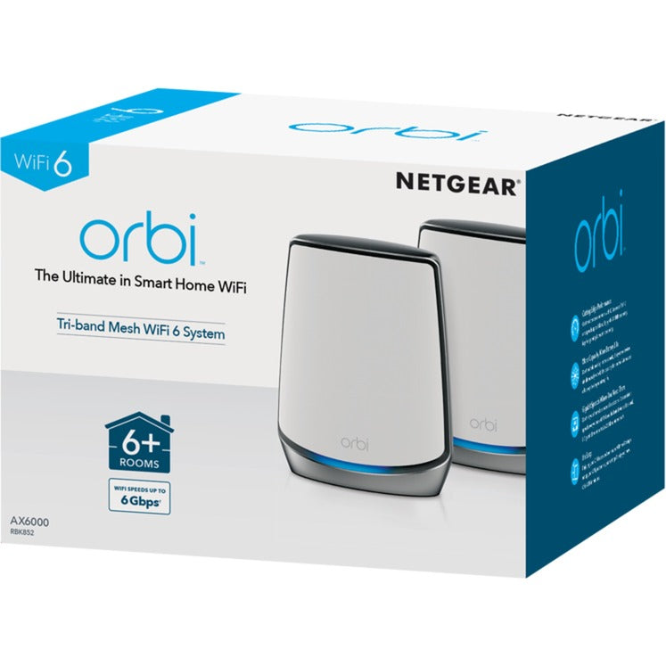 Netgear Orbi WiFi 6 System (RBK852) AX6000