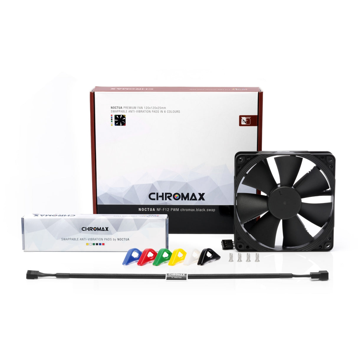 Noctua NF-F12 PWM Chromax.black.swap