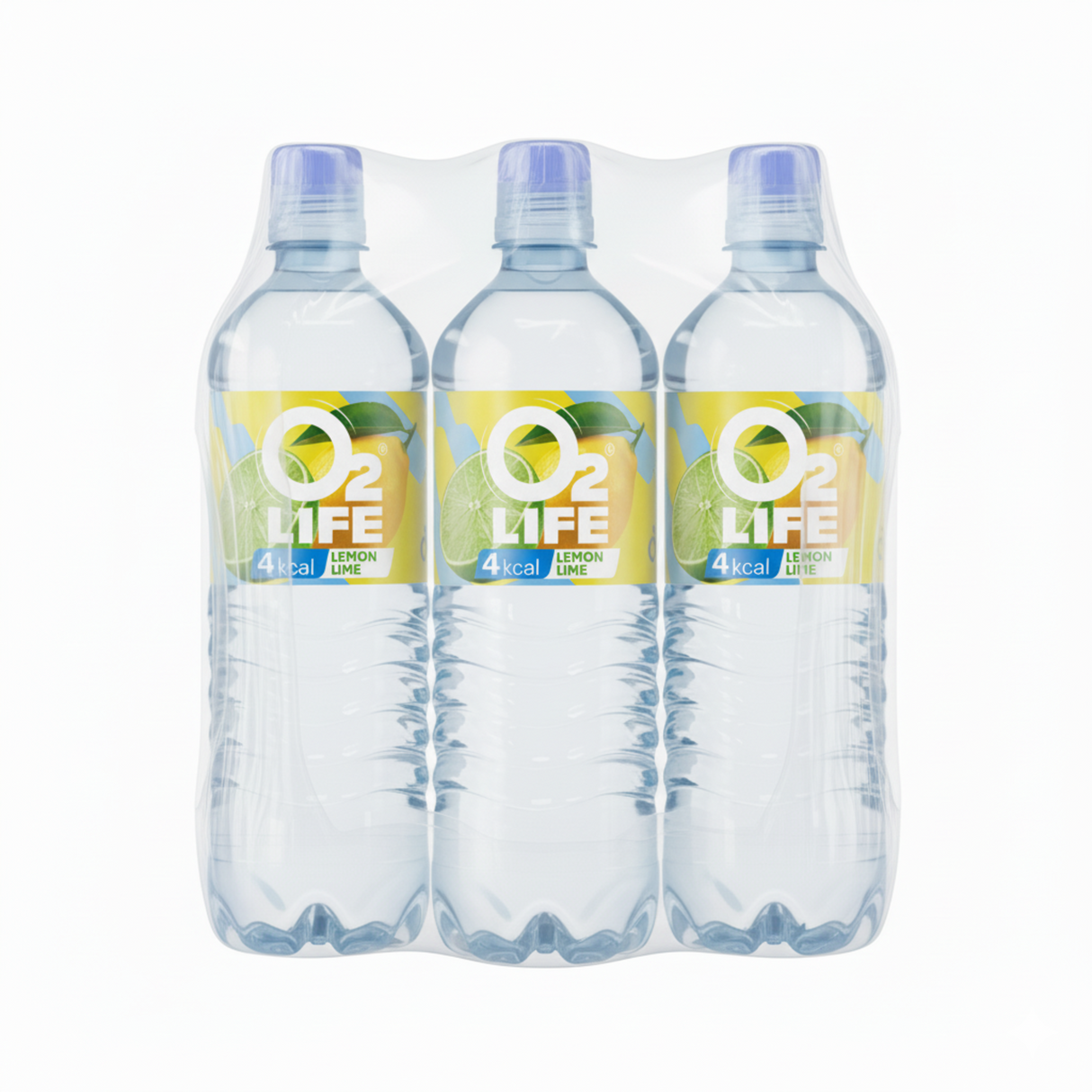 O2life modrá citronová limetka uzávěr (6x 750ml)