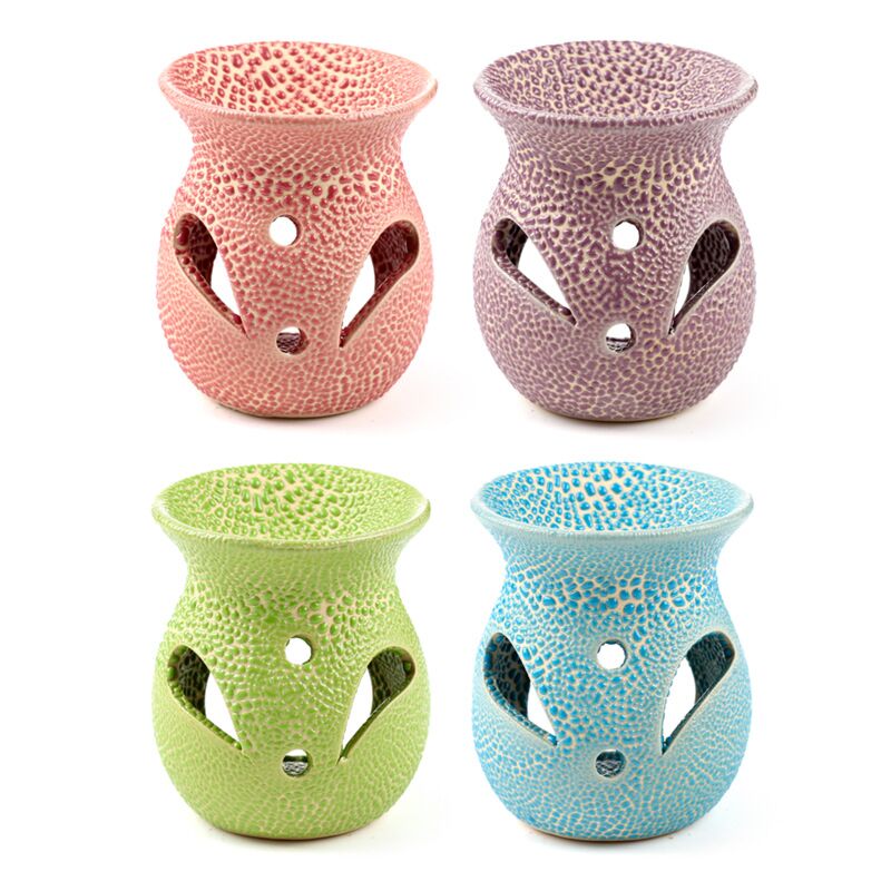 Schema intagliato per bruciatore di profumo in ceramica di rilievo - piccolo