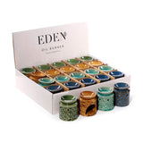 Eden mažas paprastas gėlių rašto kvapų degiklis