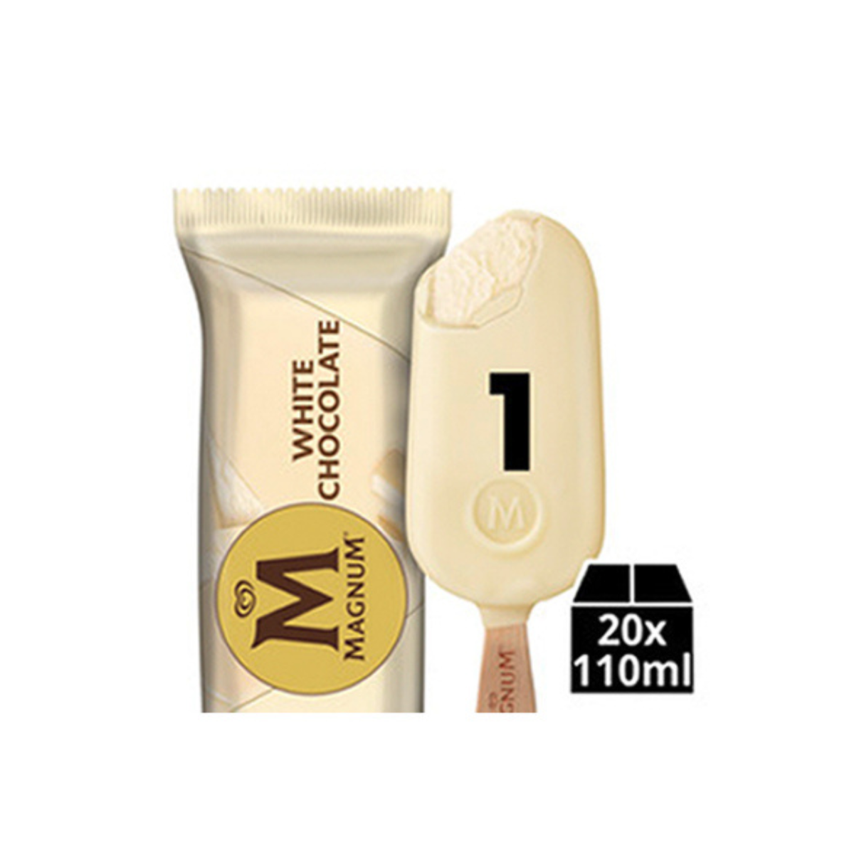 Ola Magnum White Chocolate (20x 110 ml)