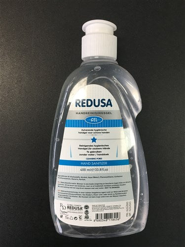 Gel de nettoyage à la main Redusa 400 ml désinfectant 70% d'alcool