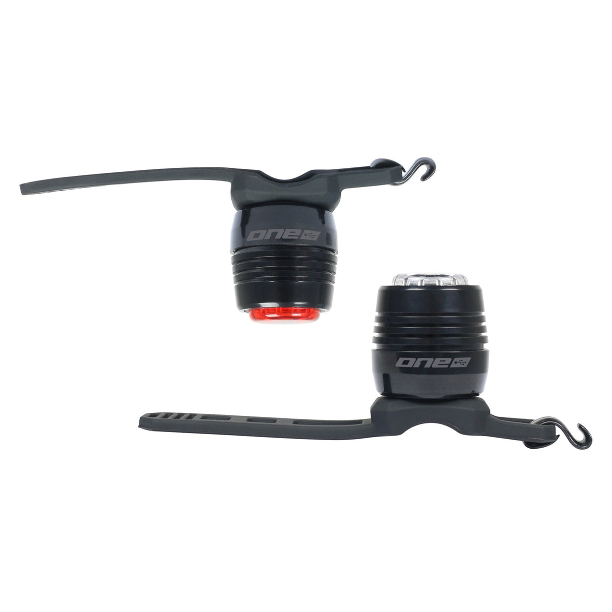 Un set di illuminazione 20 USB ricaricabile nero
