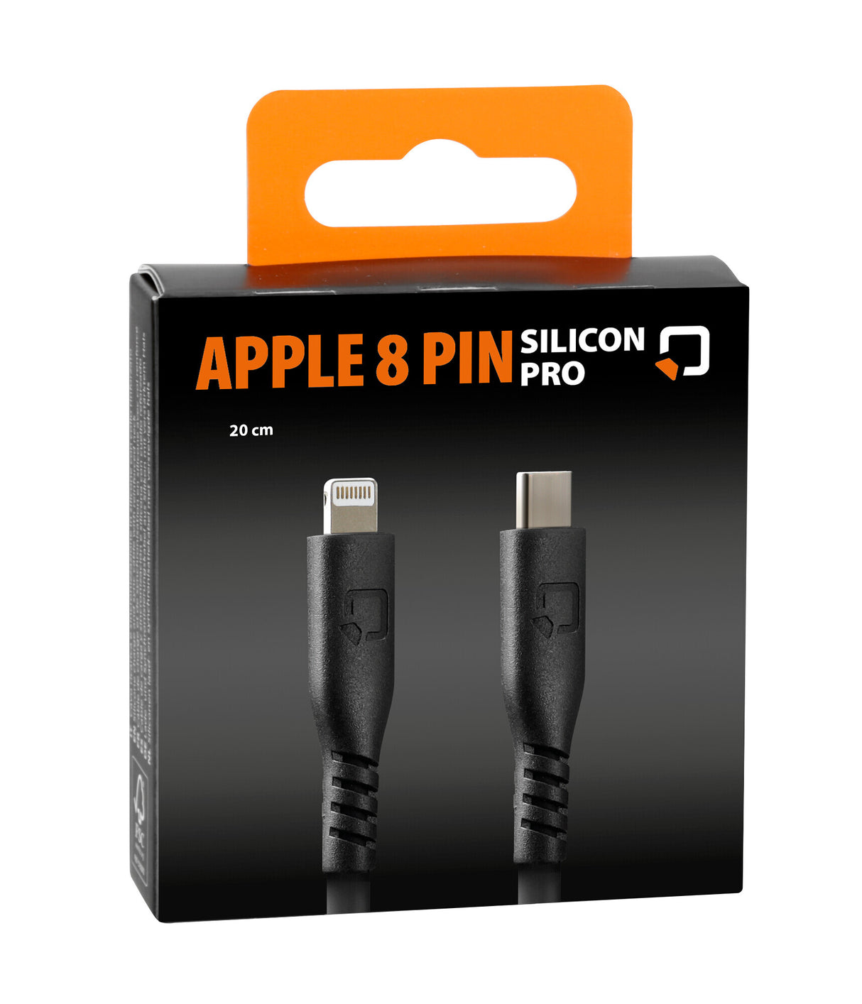 Optiline silicone cable USB type C> Apple 8 PIN - 20 cm