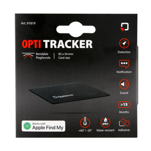 Optiline tracker flex, ultratynn sammenleggbar selvklebende lokator
