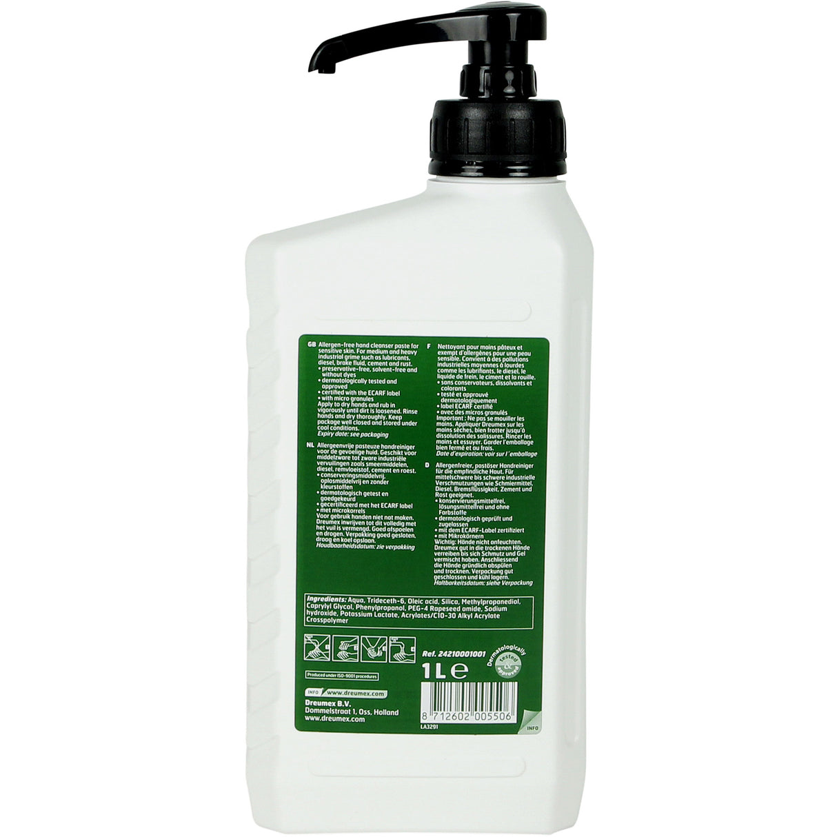 Dreumex handrengöring pasta känslig 1L