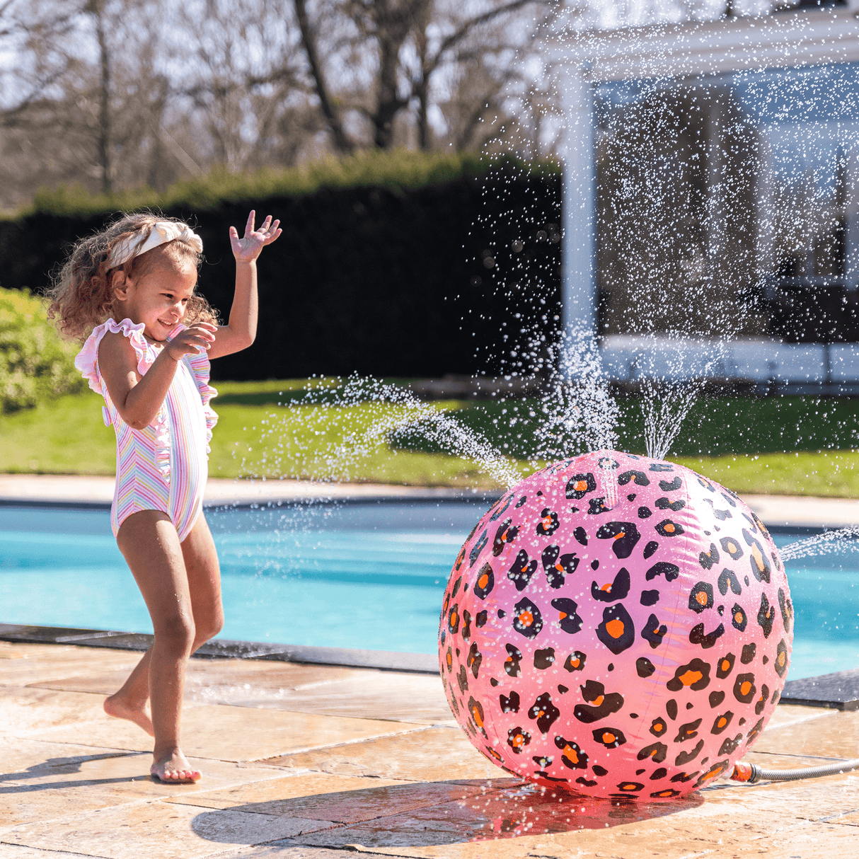 Safari Chic | rosé gold water sprayer ball