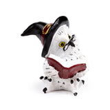 Stara modra čarobna sova je brala čarovniške knjige