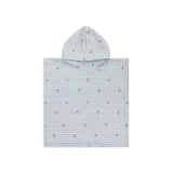 Crabby | white and green hydrophilic beach poncho 52 x 52 cm