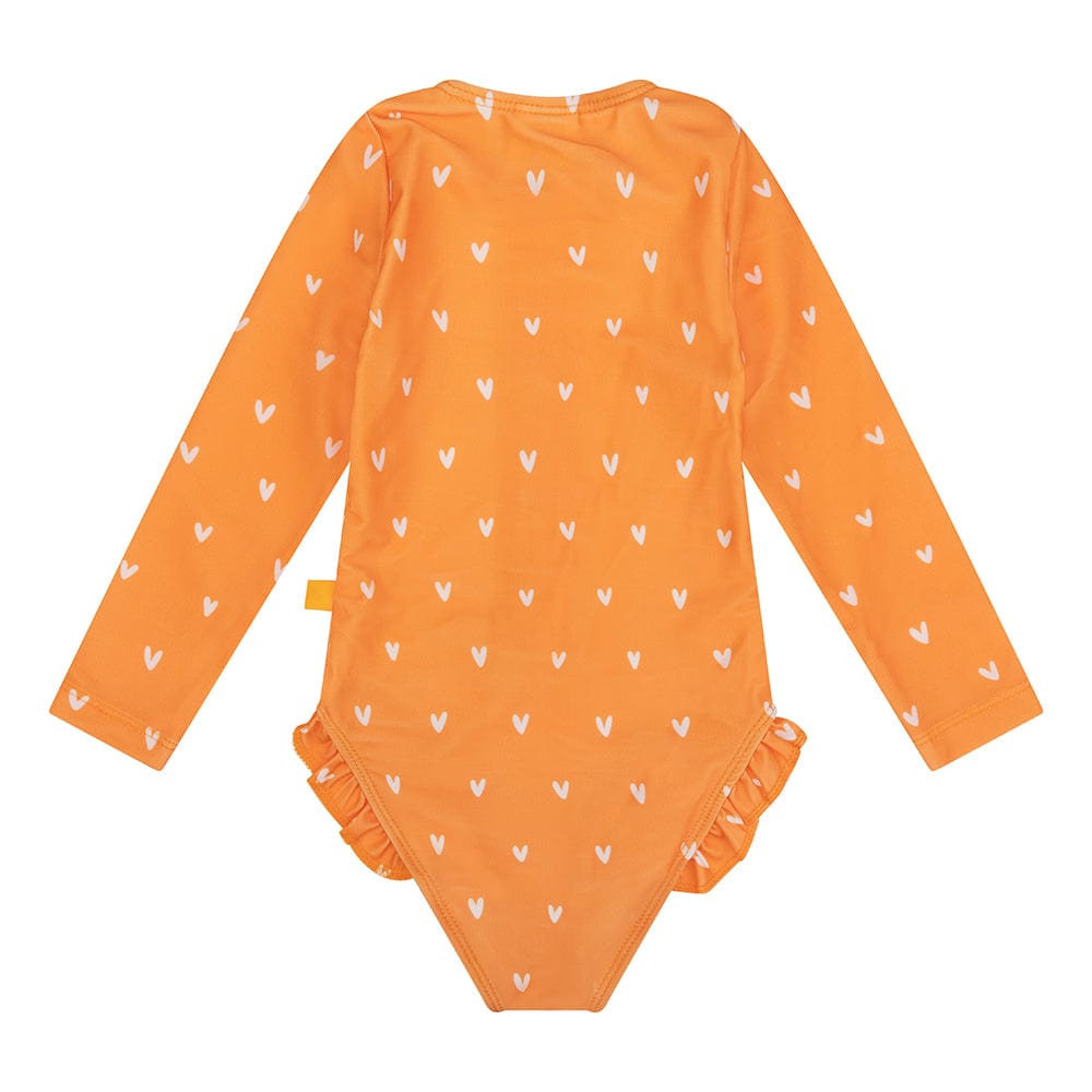 Orange Kiss | Orange Girls UV -baddräkt med långa ärmar