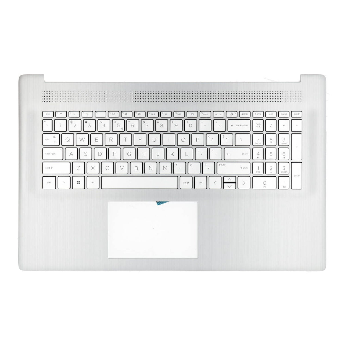 Hp laptop toetsenbord qwerty us + top cover - zilver