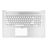 Hp laptop toetsenbord qwerty us + top cover - zilver