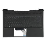 Hp laptop toetsenbord qwerty us + top cover - zwart wit