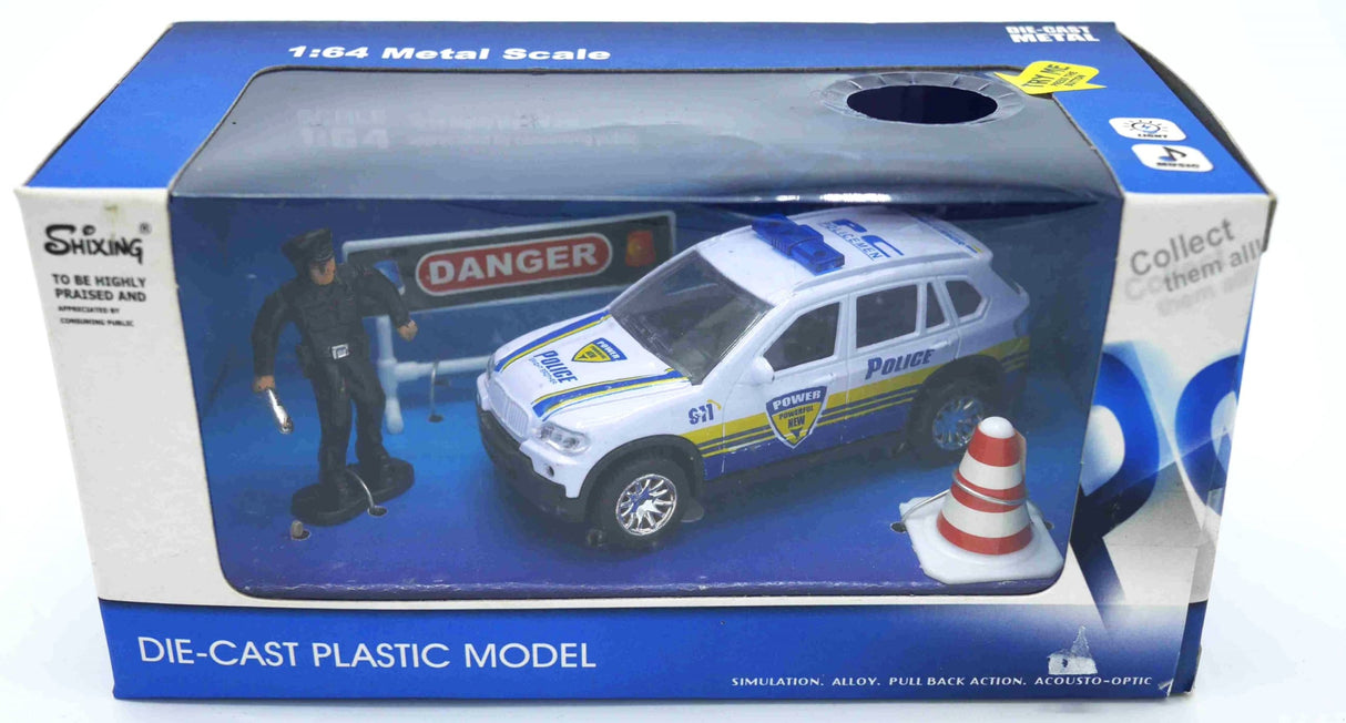 Jonotoys that cast police car with sound agent and plates