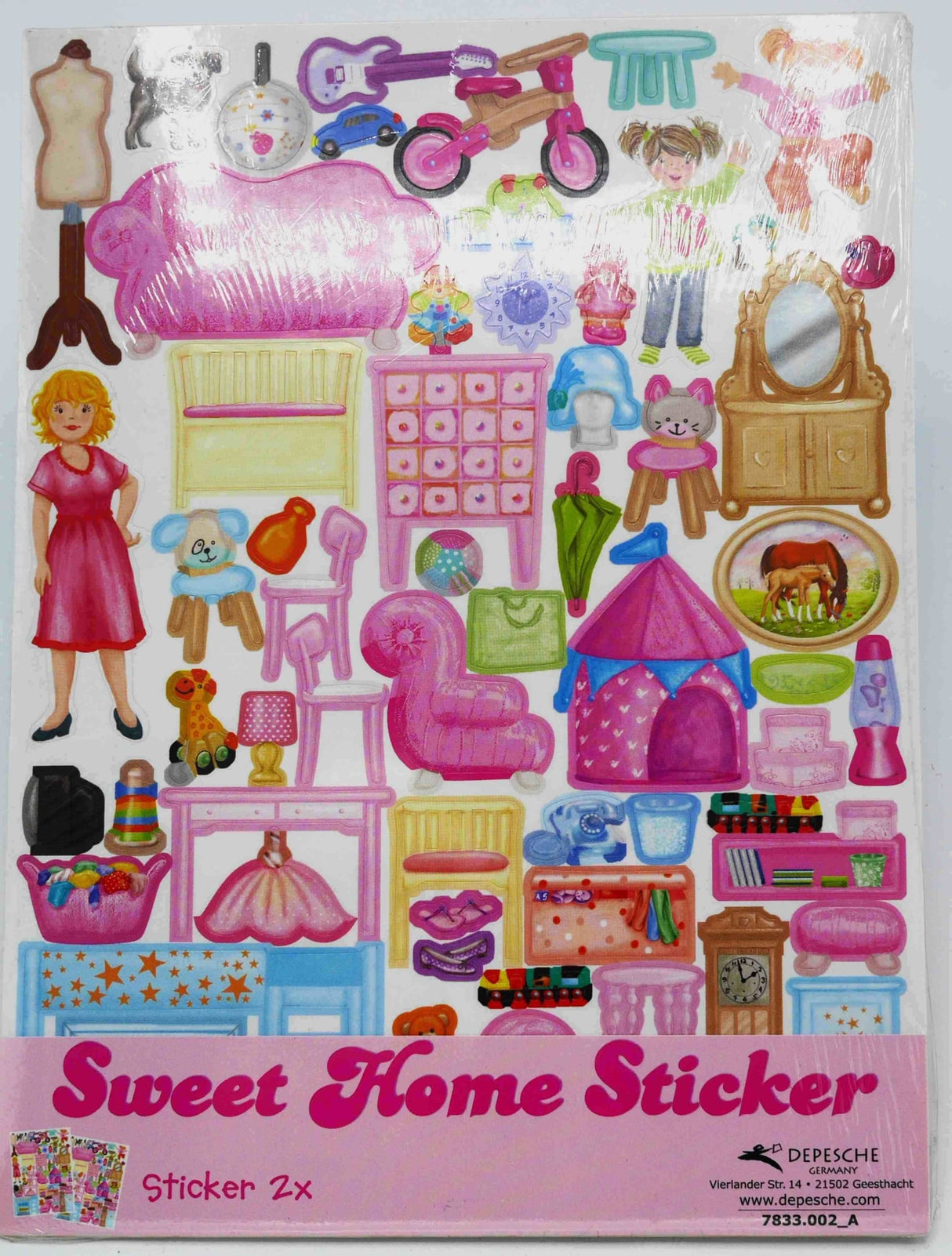 Van der Doelen Top Model Sweet Home Stieckers, 2 listy - 4833A2