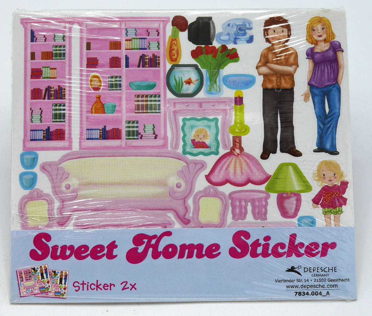 Van der Doelen Top Model Sweet Home Stickers 2 Sheets - SW10438