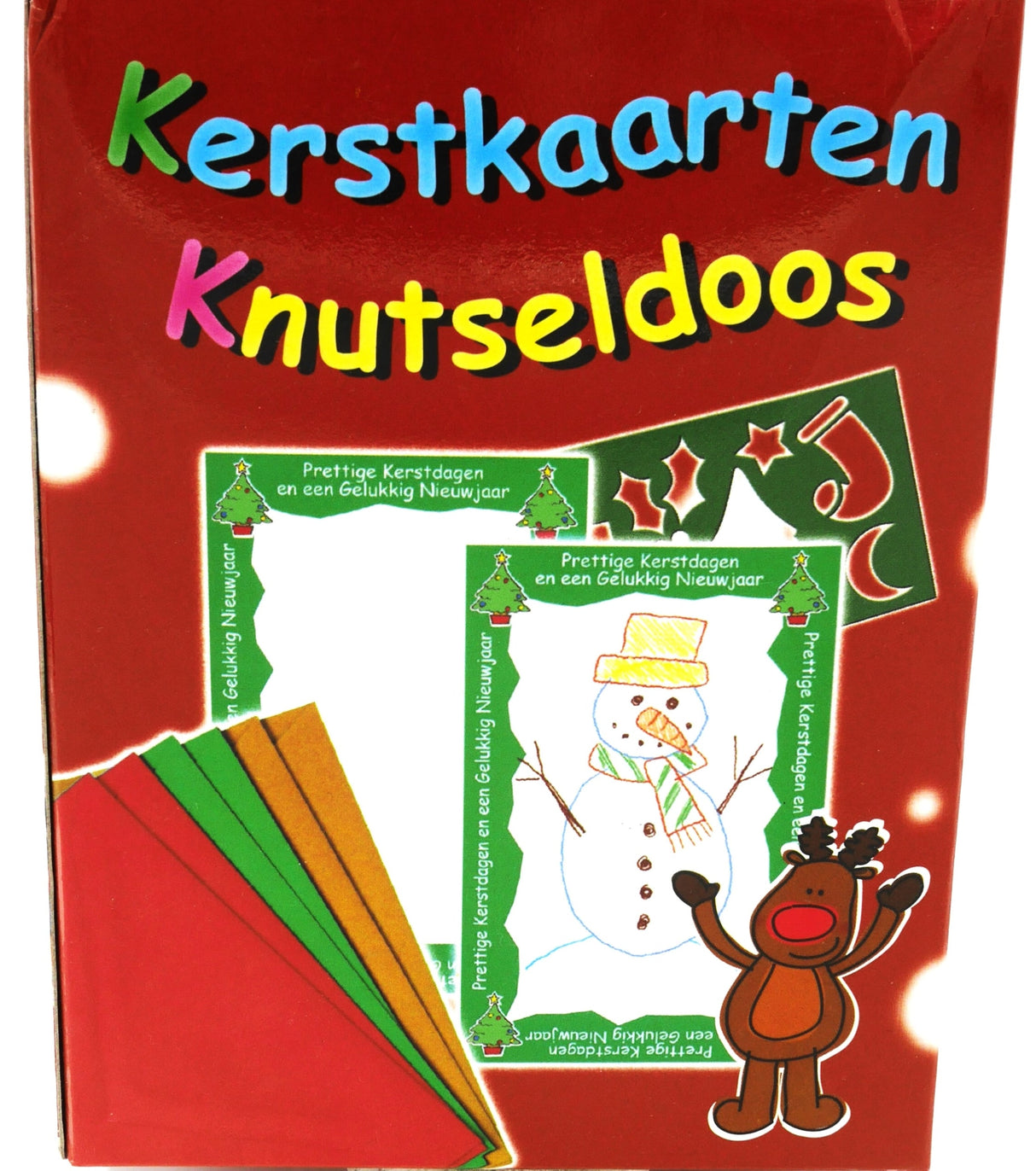 Van der doelen kerstkaarten knutseldoos - creëer je eigen kerstkaart
