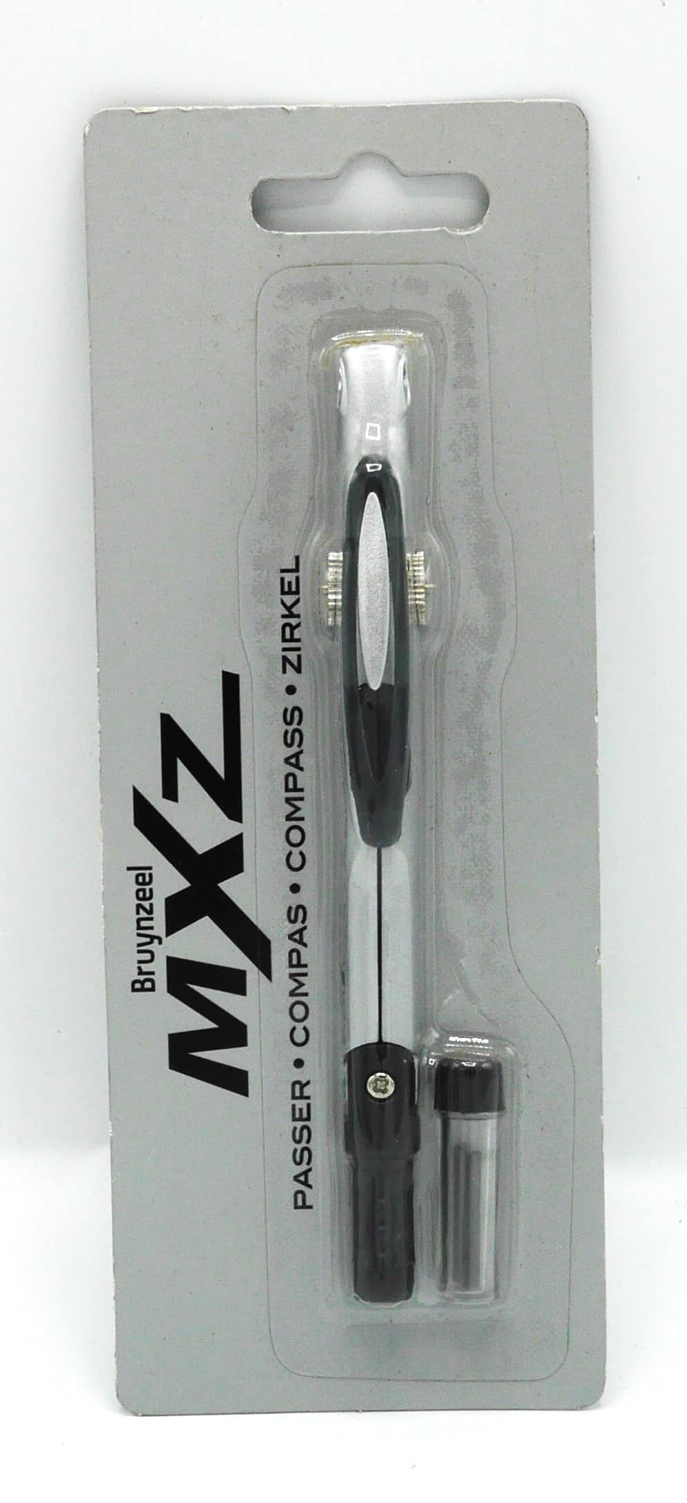 Bruynzeel - MXZ compass 2 mm incl. 2 spare pencils silver-gray