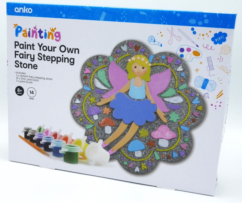 Paint your own fairy stepping stone