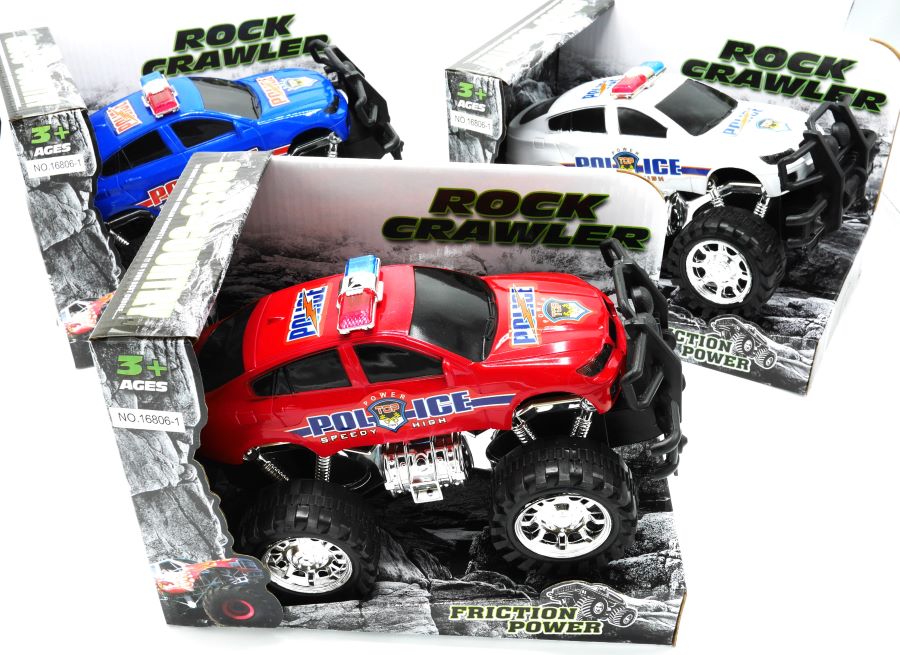 Jonotoys Rock Crawler Police Car in 3 different colors