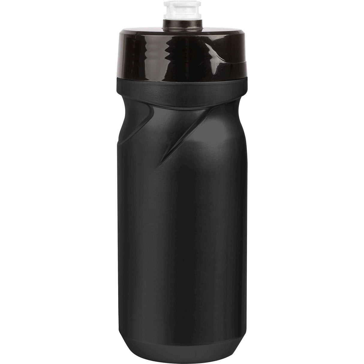 PoliSport Bidon z vijačnim pokrovčkom S600 600 ml črno črno belo