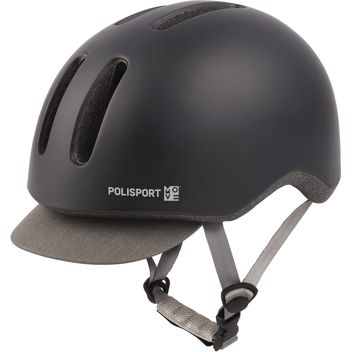 Polisport Helma dojíždějící Matt Black Gray M 54-58cm