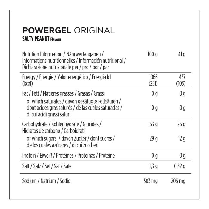 Powerbar powergel original (24 x 41gr) - salty peanut