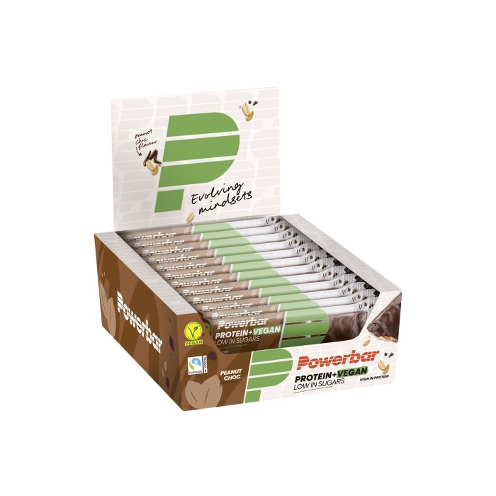 Powerbar protein+ vegan (12 x 42gr) - peanut chocolate