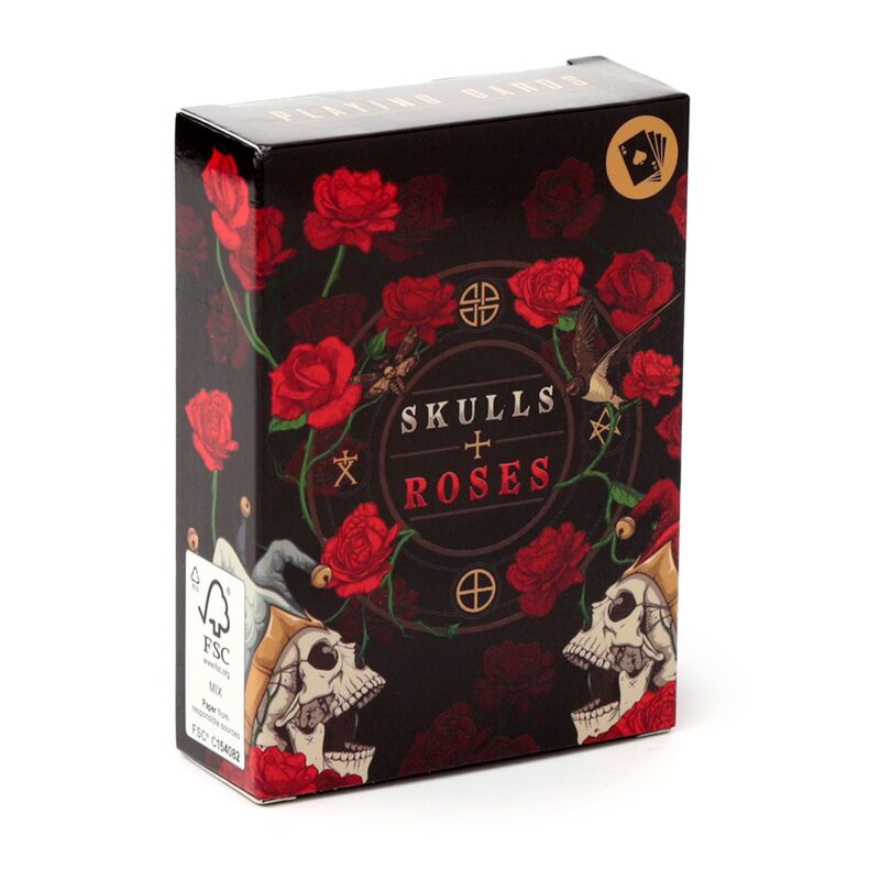 Skull roses playing card card game