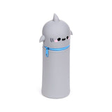Adoramals archie the shark standing silicone pencil case