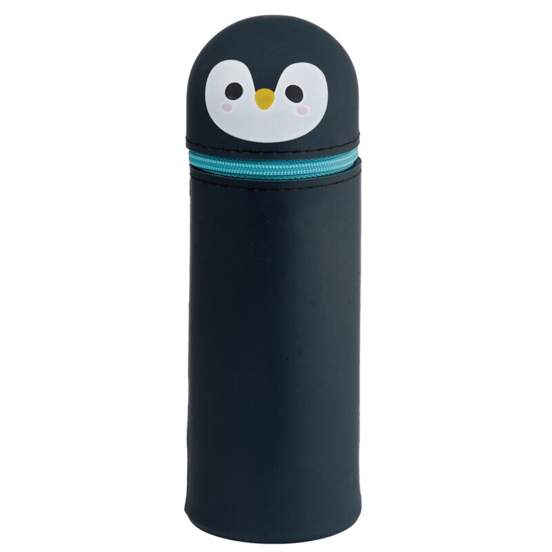 Adoramals penguin silicone standing pencil pod