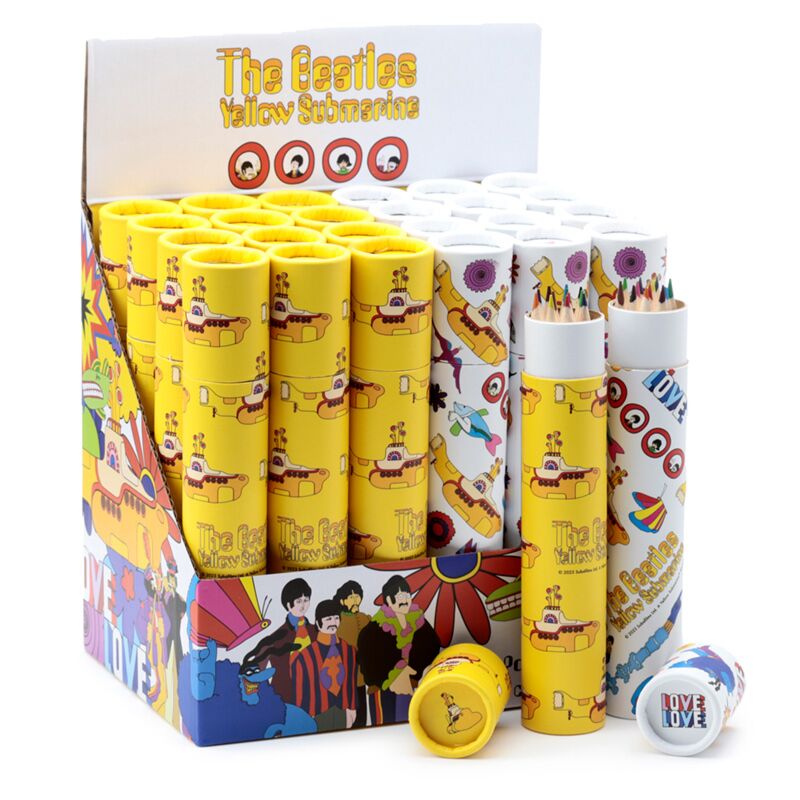 The Beatles Yellow Submarine - Large drawing cooker 12 colored pencils