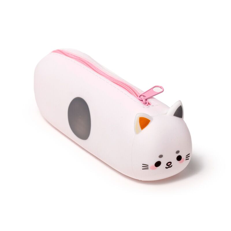 Adoramals cat silicone pencil pouch