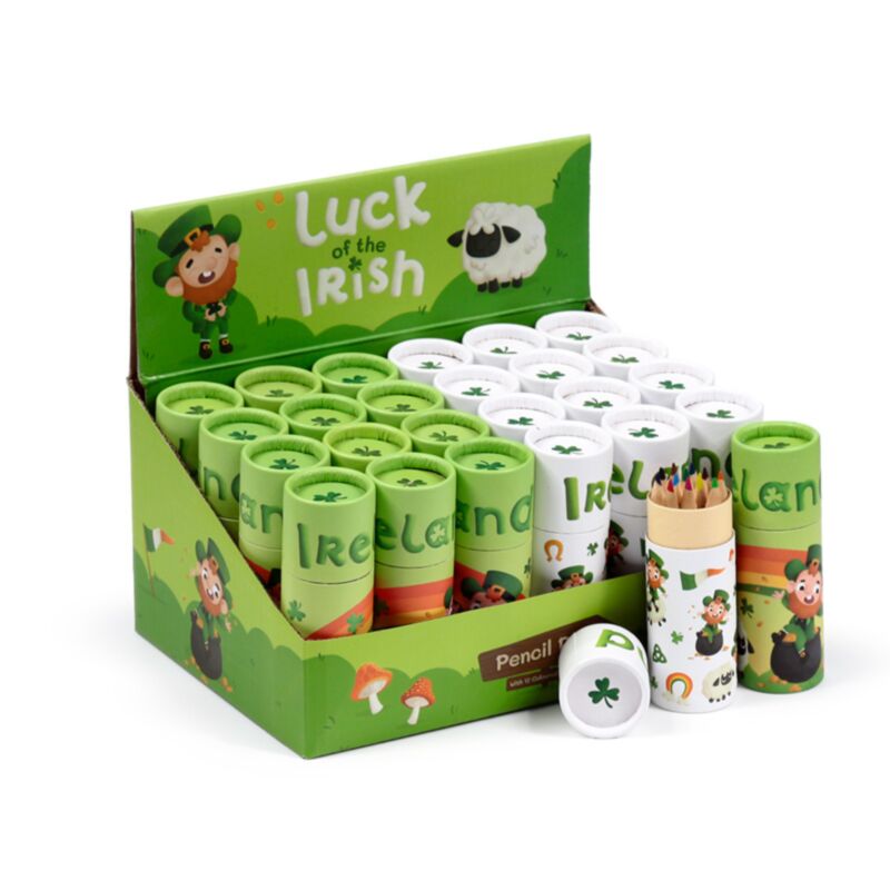 Irish luck Ireland drawing tube 12 colored pencils