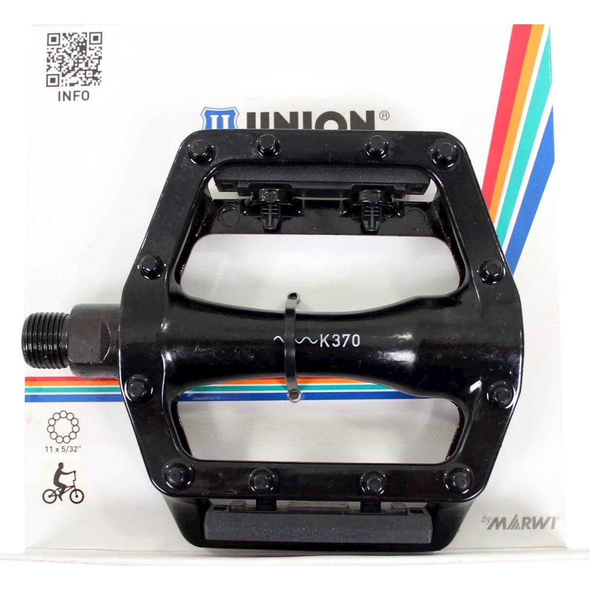 Union Pedals 102 BMX 9 16 Sort på kortet
