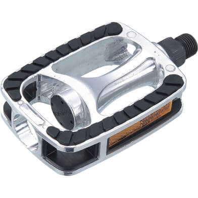 Union Pedals 811 Anti-slip Alu Silver Black Inlay Bulk