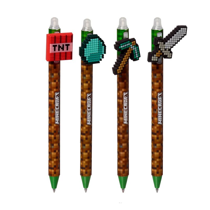 Inkredible pluma borrable minecraft pvc herramienta superior