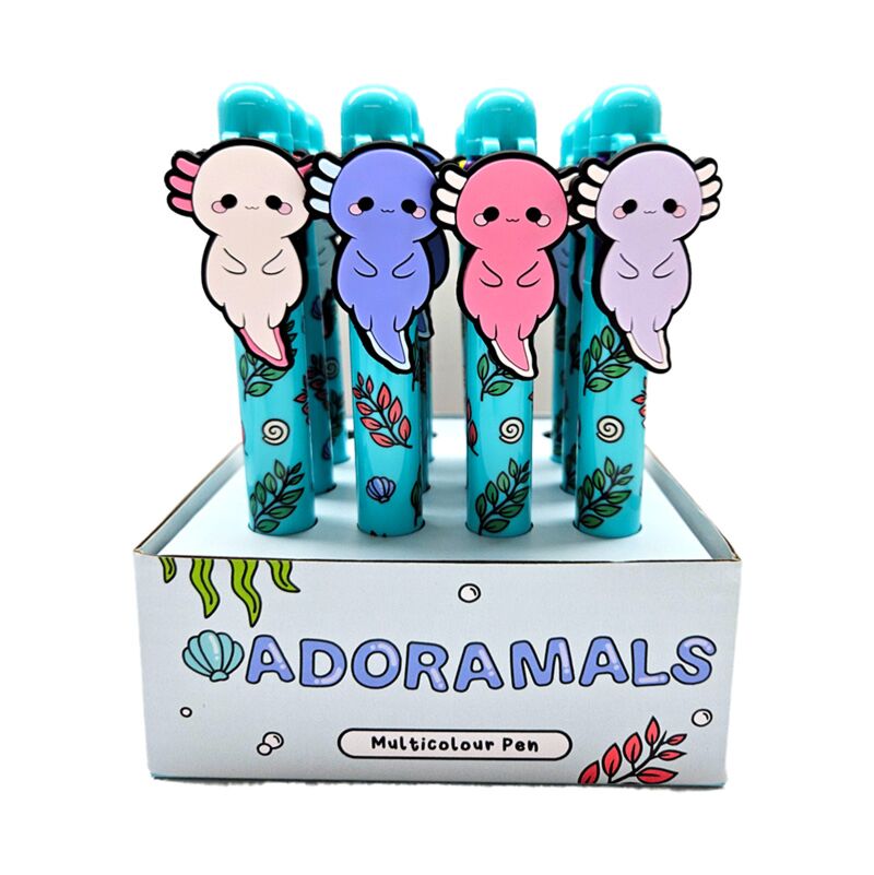 Adoramals Maddie de Axolotl multicolored pen (6 colors)