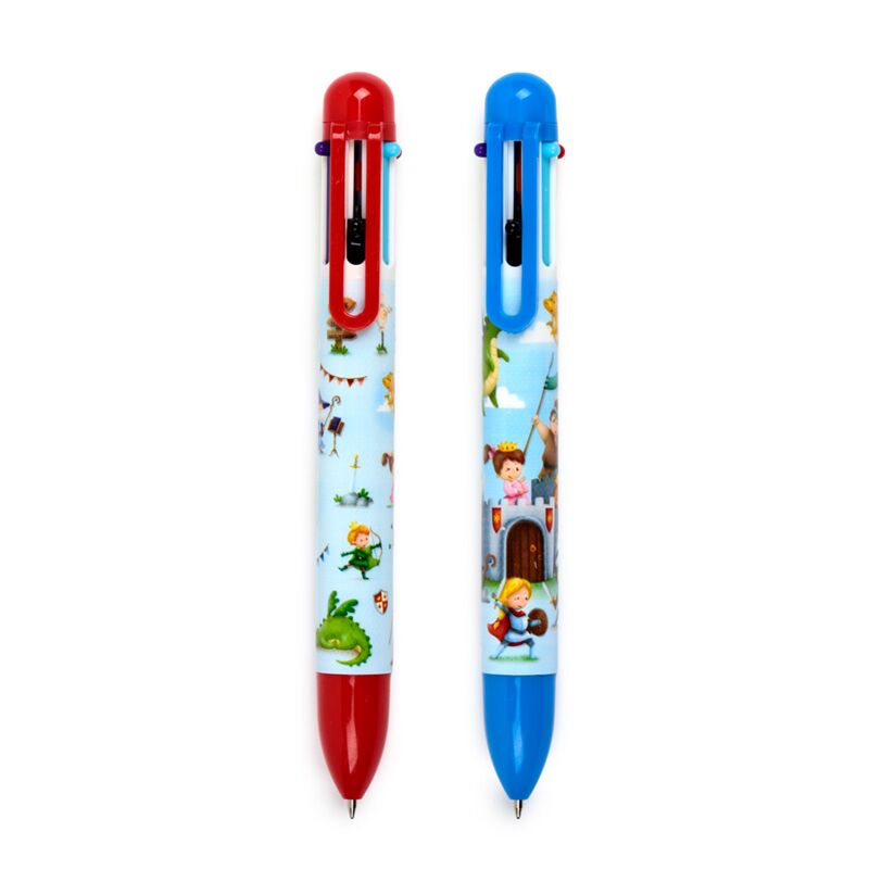 Ritter Dragonen Multi -Coloréiert Pen (6 Faarwen)