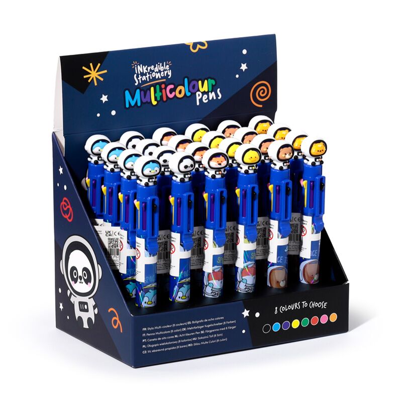 Space Team Multi -Colored Pen (8 farver)