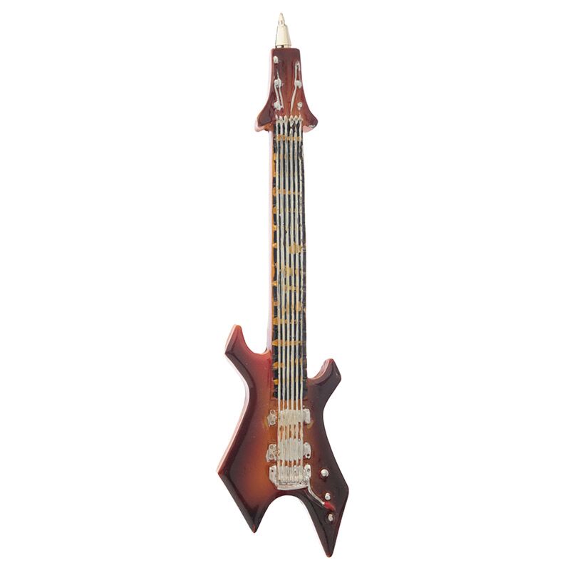 Rock Guitar Kunst Resin Pen - černá
